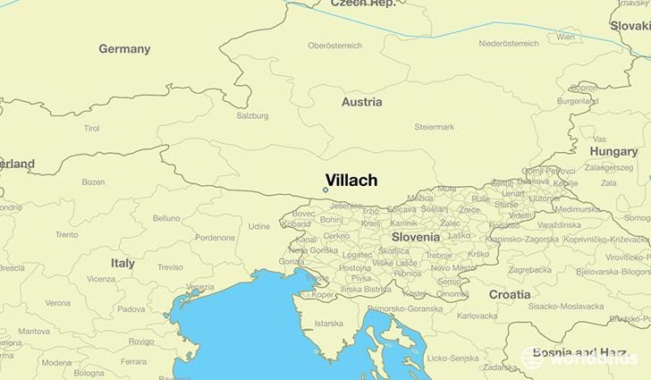 نقشہ کے villach آسٹریا