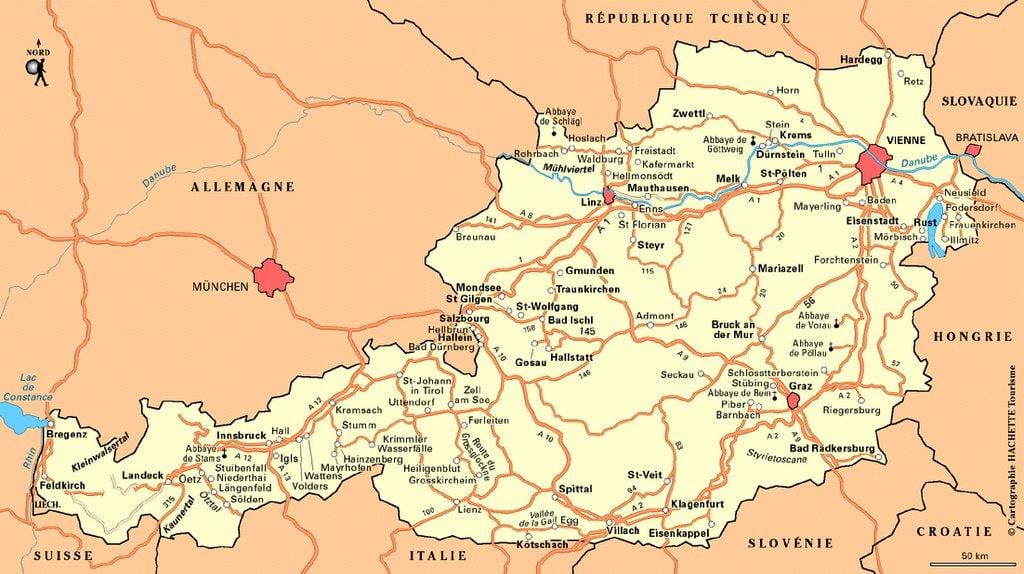 نقشہ کے wien آسٹریا