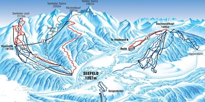نقشہ کے seefeld آسٹریا