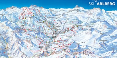 نقشہ کے arlberg آسٹریا