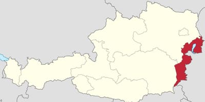 نقشہ کے burgenland آسٹریا