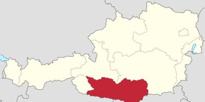 نقشہ کے carinthia آسٹریا 