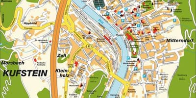 نقشہ کے kufstein آسٹریا